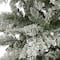 7.5ft. Pre-Lit Slim Flocked Nova Scotia Spruce Artificial Christmas Tree with Warm White LED Lights